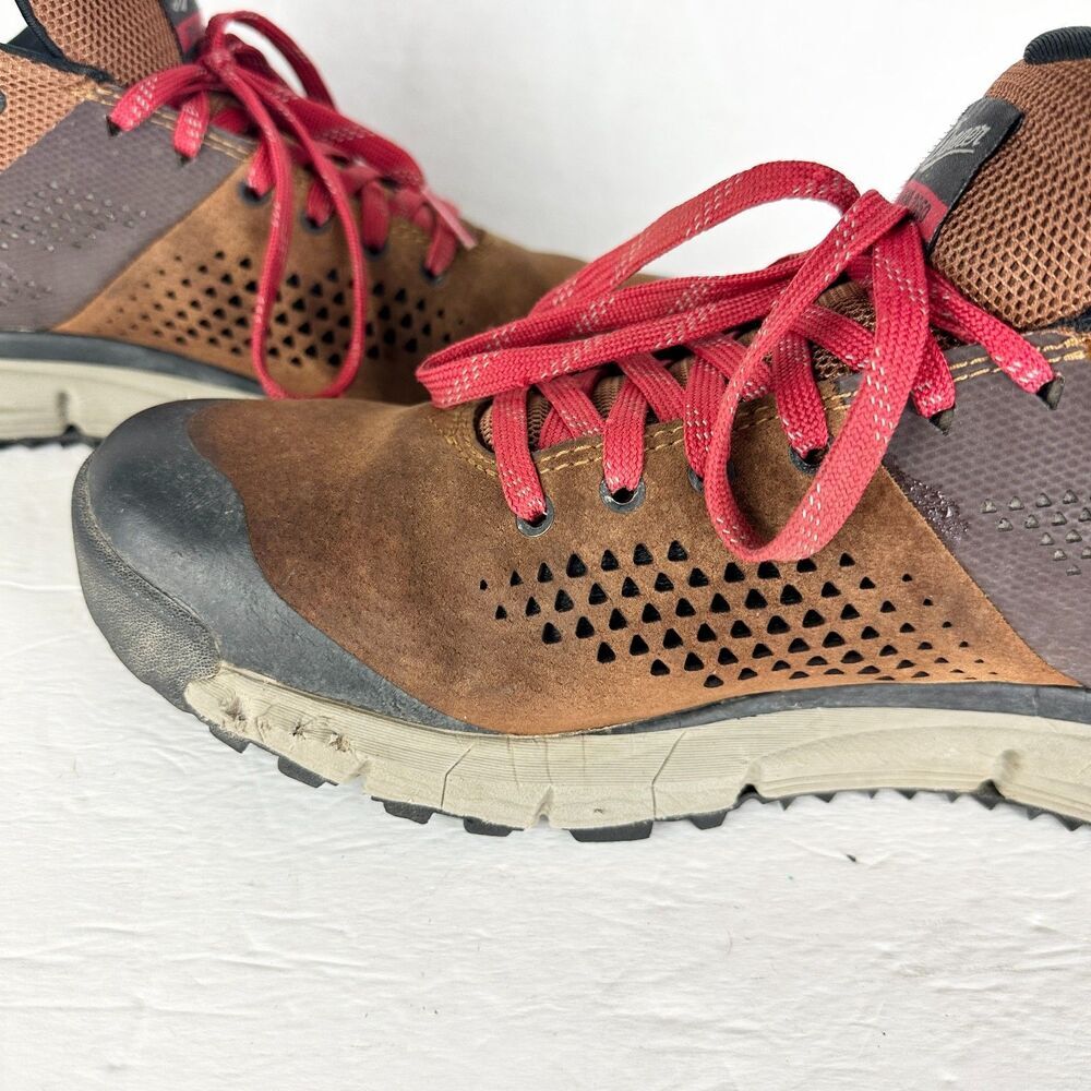 Danner Mens Trail 2650 Shoes Size 10.5 3" Brown/Red Outdoor Hiking Vibram Suede - Picture 6 of 9